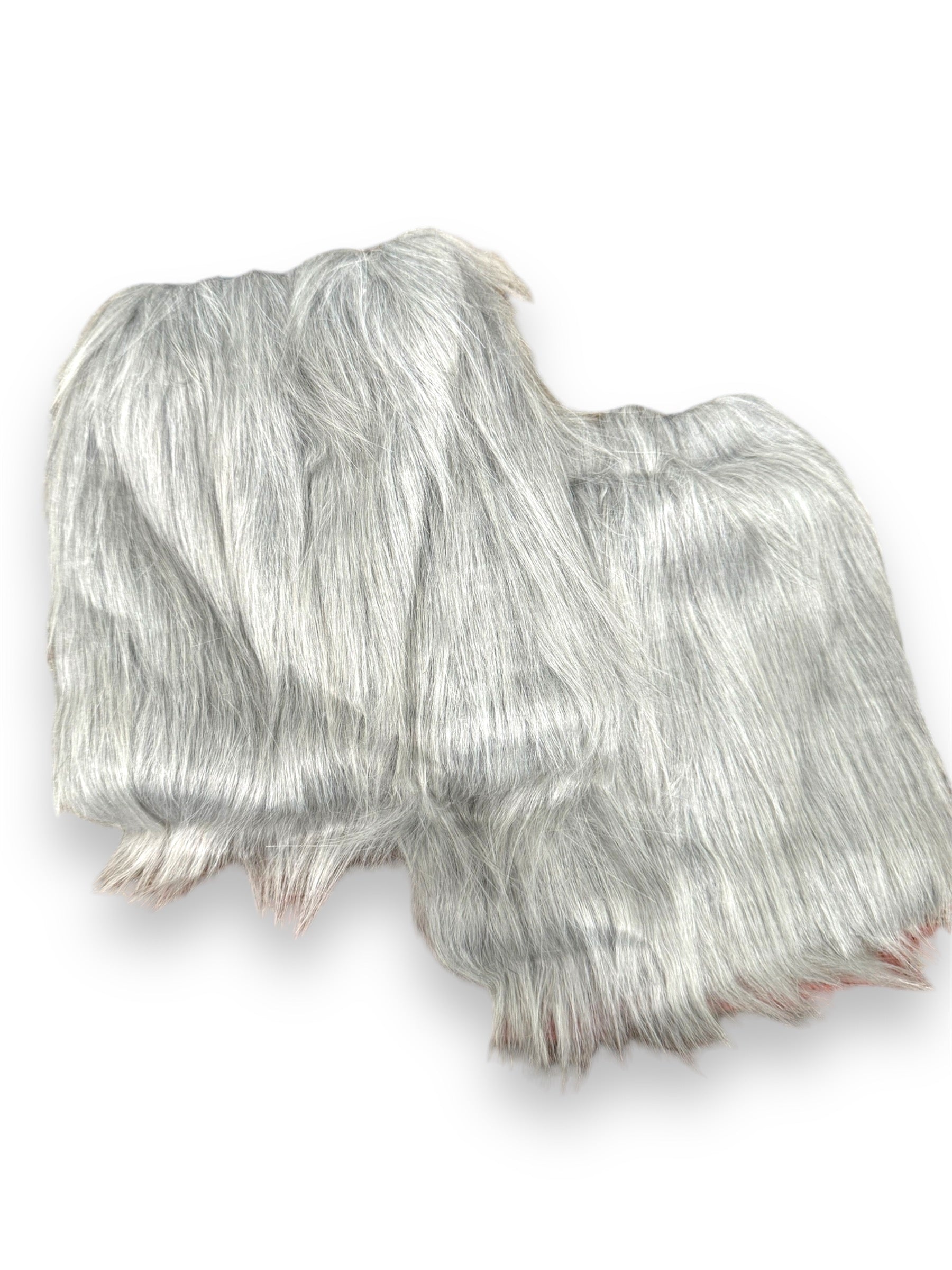 Gray Fuzzy Legwarmers