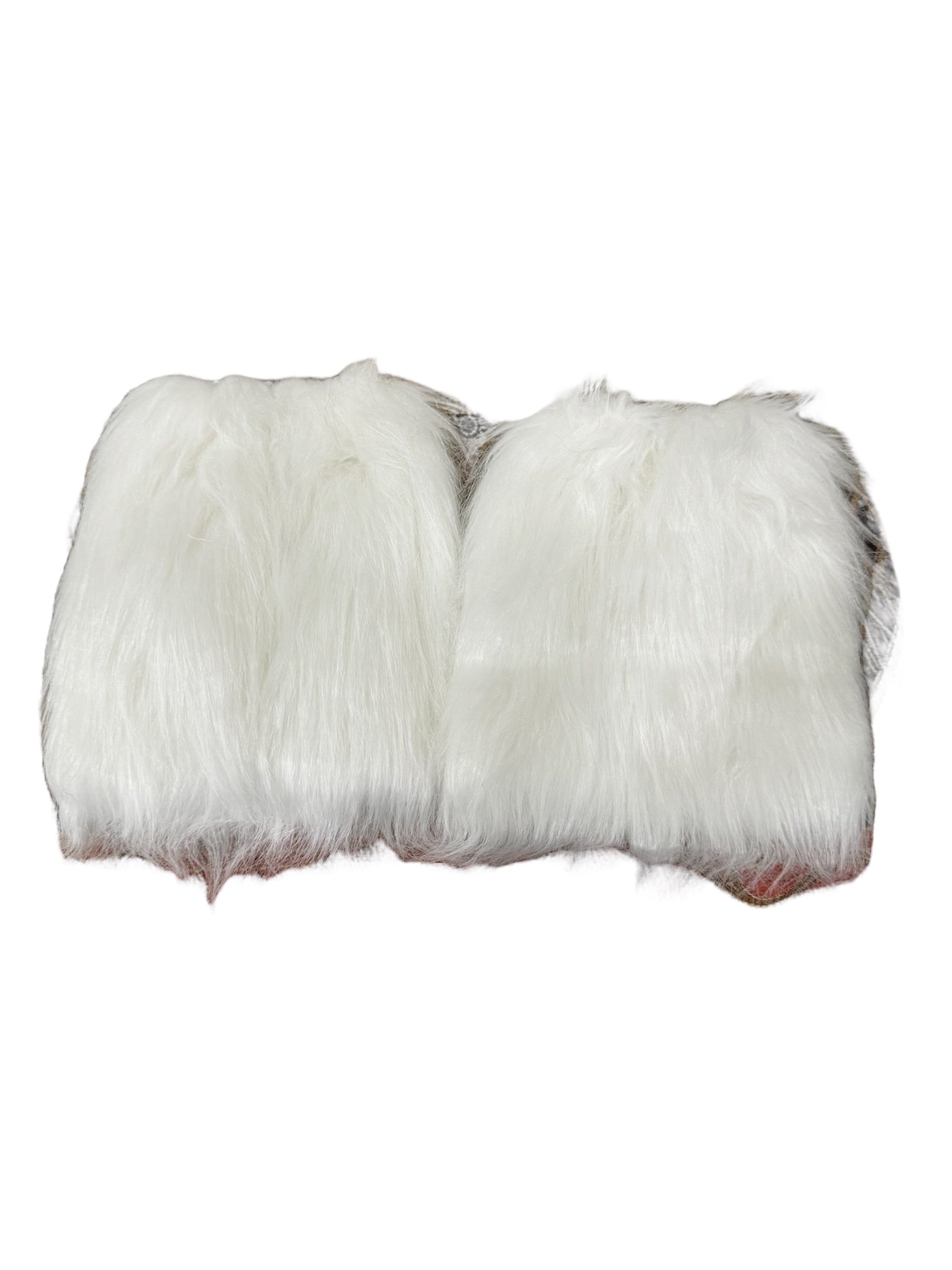 White Fuzzy Legwarmers