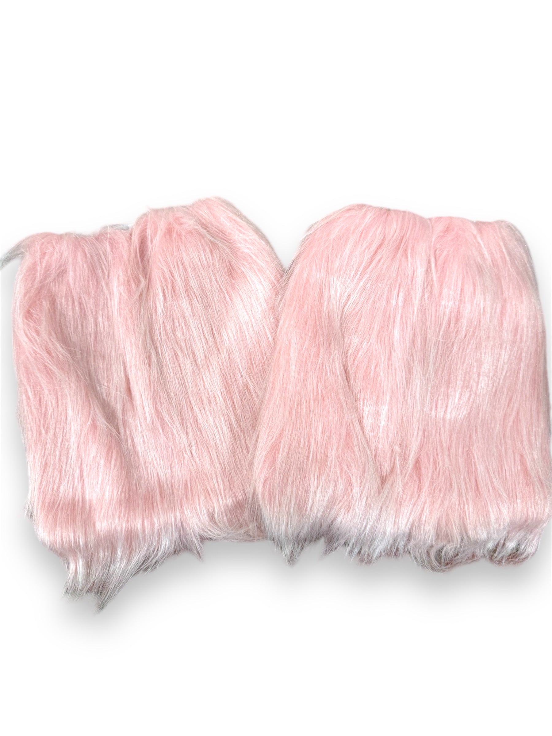 Baby pink fuzzy Legwarmers