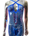 Blue Bodystocking Outfit