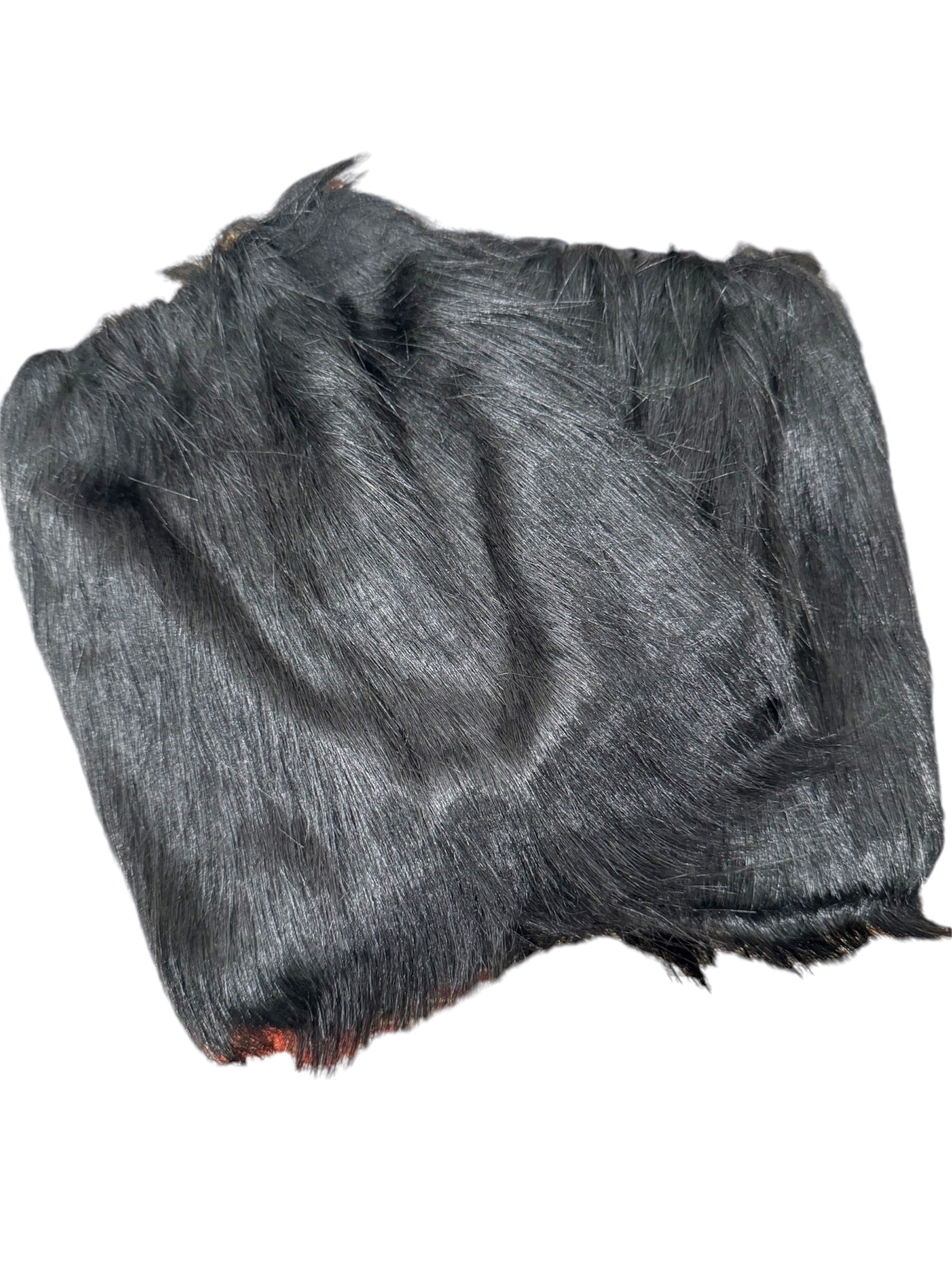 Black fuzzy Legwarmers